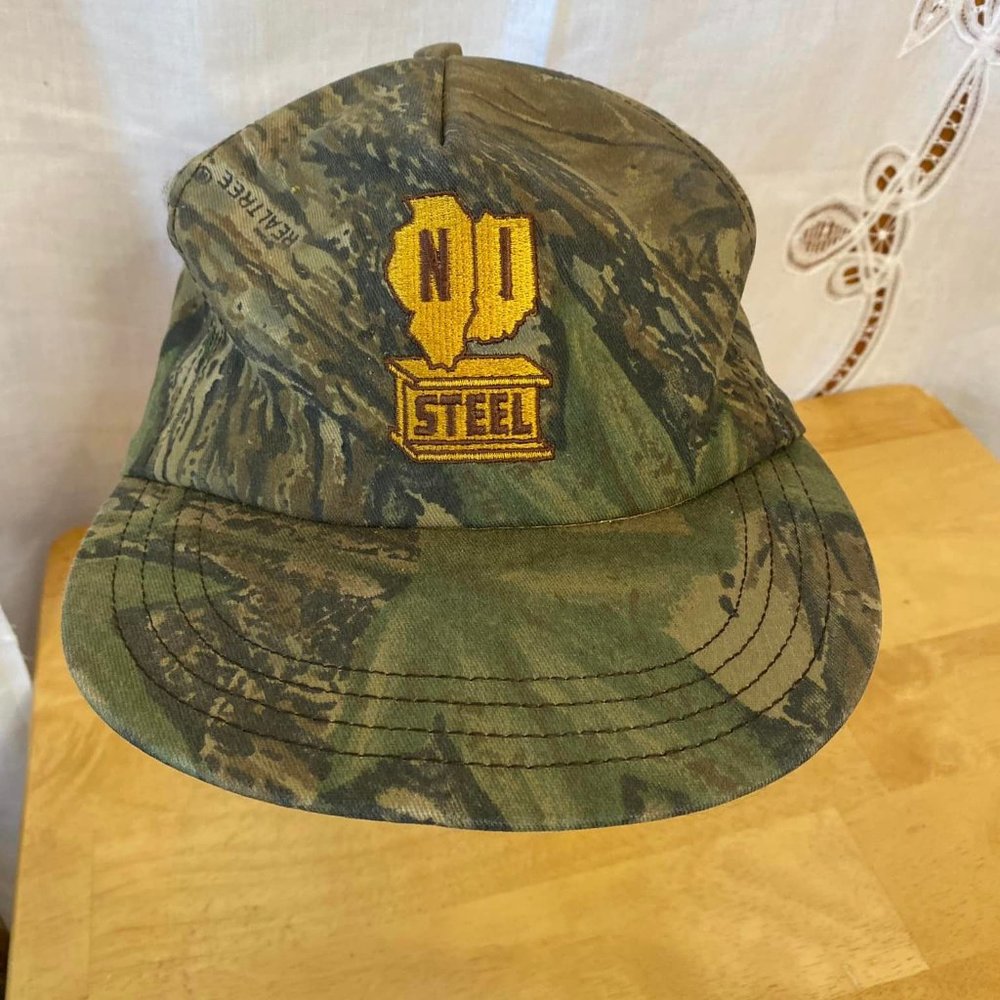 Realtree Green and Brown Camo NI Steel Adjustable Baseball cap